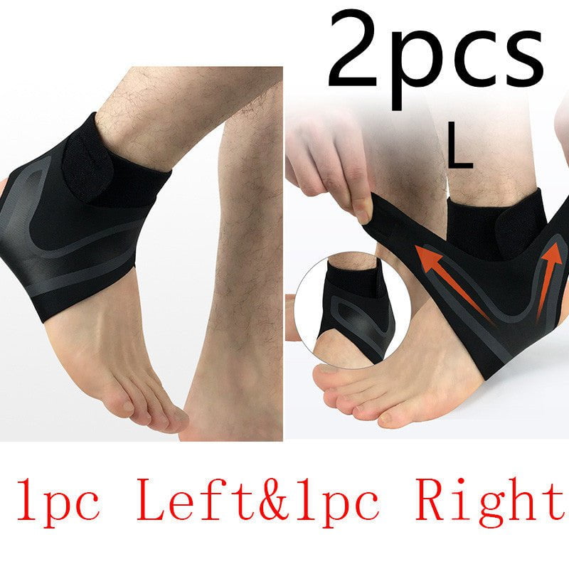 STORAZONE Woman fashion and Outdoor SET L / 2pcs / Suit Ankle Support Brace Safety Running Basketball Sports Ankle Sleeves