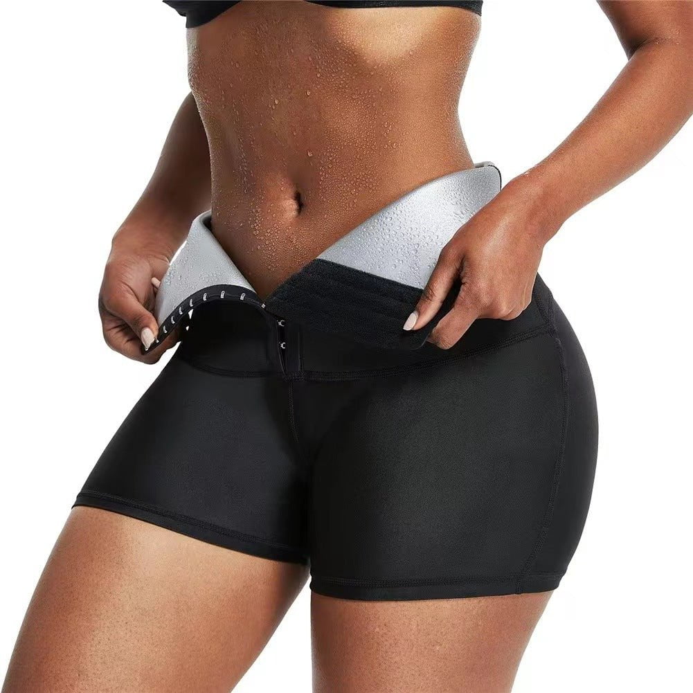 STORAZONE Woman fashion and Outdoor Silver / 3XL Slimming Pants Waist Trainer Shapewear Tummy Hot Thermo Sweat Leggings Fitness Workout Sweat Sauna Pants Body Shaper