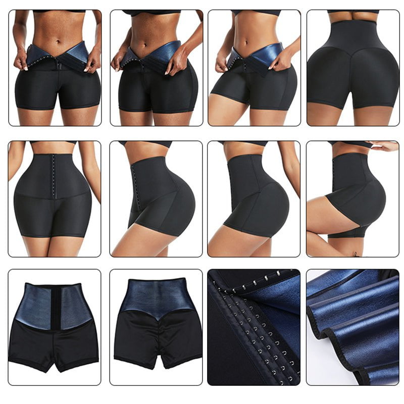 STORAZONE Woman fashion and Outdoor Slimming Pants Waist Trainer Shapewear Tummy Hot Thermo Sweat Leggings Fitness Workout Sweat Sauna Pants Body Shaper