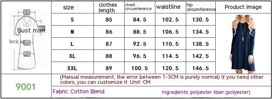 STORAZONE Woman fashion and Outdoor Solid Color Off-the-shoulder Long Sleeve Dress