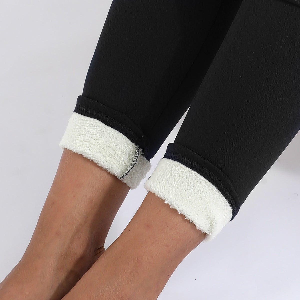 STORAZONE Woman fashion and Outdoor Winter Leggings Warm Thick High Stretch Lamb Cashmere Leggins Skinny Fitness Woman Pants