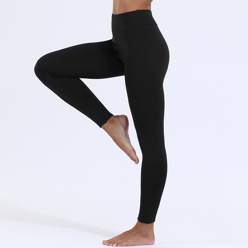 STORAZONE Woman fashion and Outdoor Winter Leggings Warm Thick High Stretch Lamb Cashmere Leggins Skinny Fitness Woman Pants