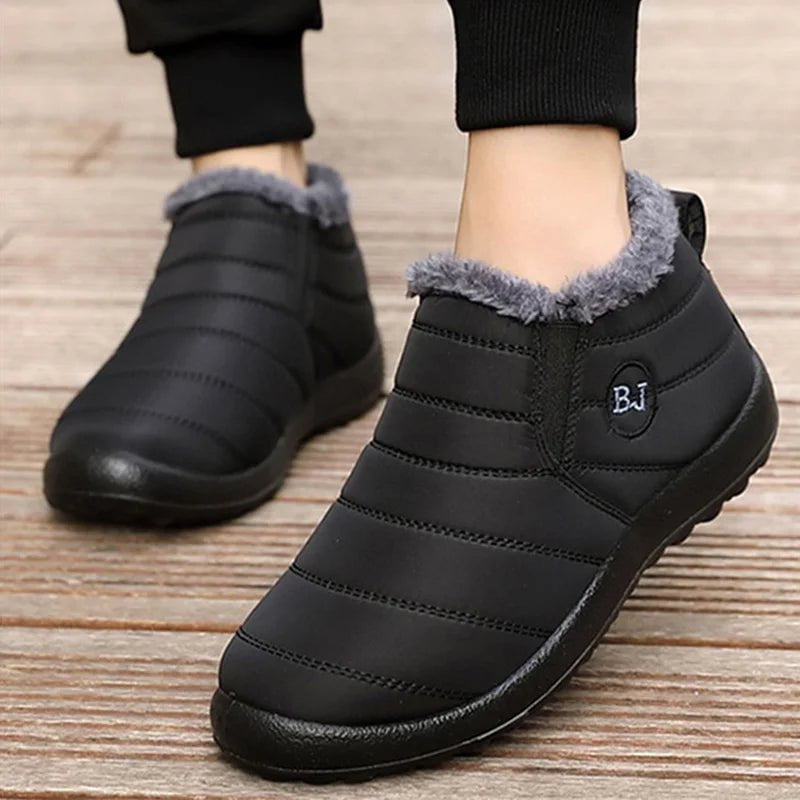 Storazone Women Boots Lightweight Winter Shoes For Women 2022 Ankle Boots Snow Botas Mujer Black Couple Waterproof Winter Boots Plus Size