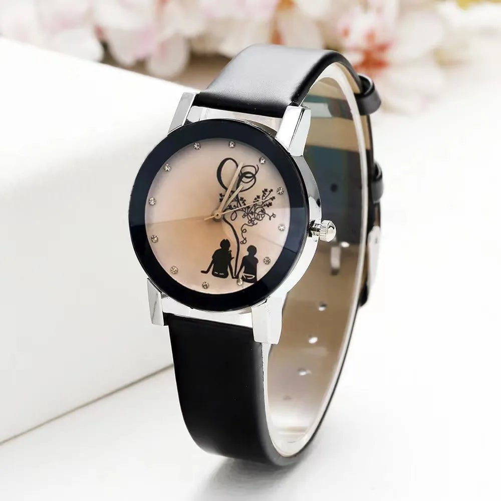 Storazone women / CHINA Women Watch Rhinestone Romantic Starry Sky WristWatch Fashion Ladies Leather Watch Clock for Women Relogio Feminino Montre Femme