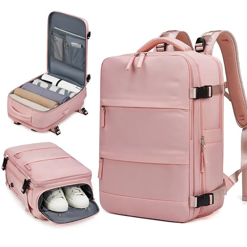 Storazone Women Laptop Backpack 15.6inch Teenage girl USB charging school Backpack Independent Shoe bag travel Backpack outdoor Backpack