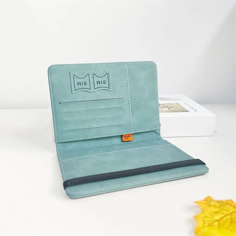 Storazone Women Men RFID Vintage Business Passport Covers Holder Multi-Function ID Bank Card PU Leather Wallet Case Travel Accessories
