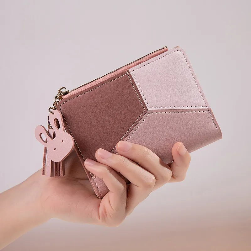 Storazone Women's Wallet PU Leather Women's Wallet Made of Leather Women Purses Card Holder Foldable Portable Lady Coin Purses