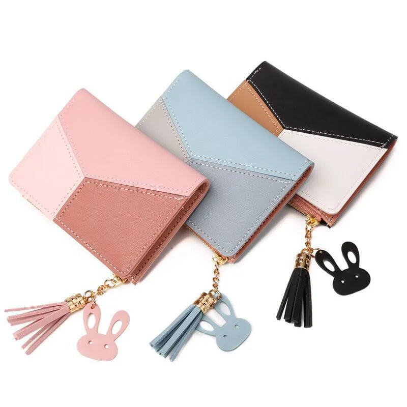 Storazone Women's Wallet PU Leather Women's Wallet Made of Leather Women Purses Card Holder Foldable Portable Lady Coin Purses