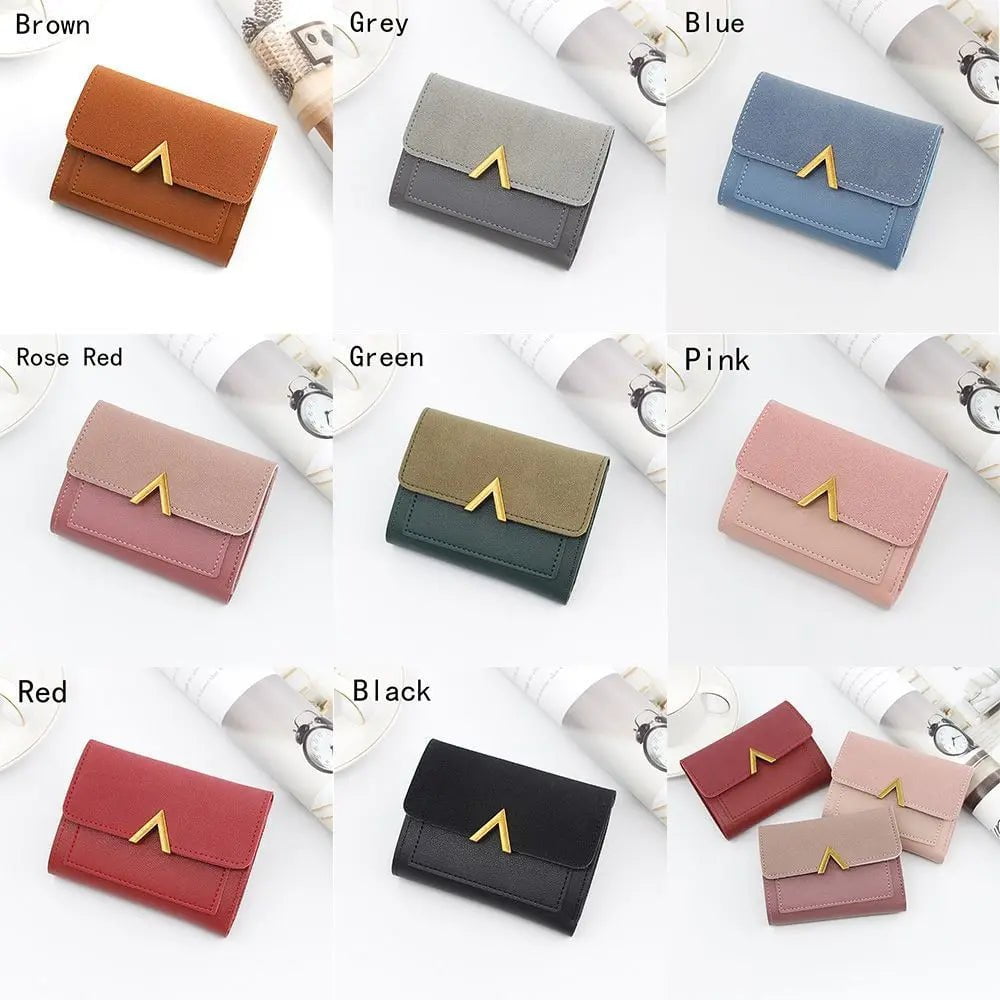 Storazone Women's Wallet Short Coin Purse Wallets Card Holder Handbag Ladies Small Wallet Female Hasp Mini Clutch Girl Money Bag