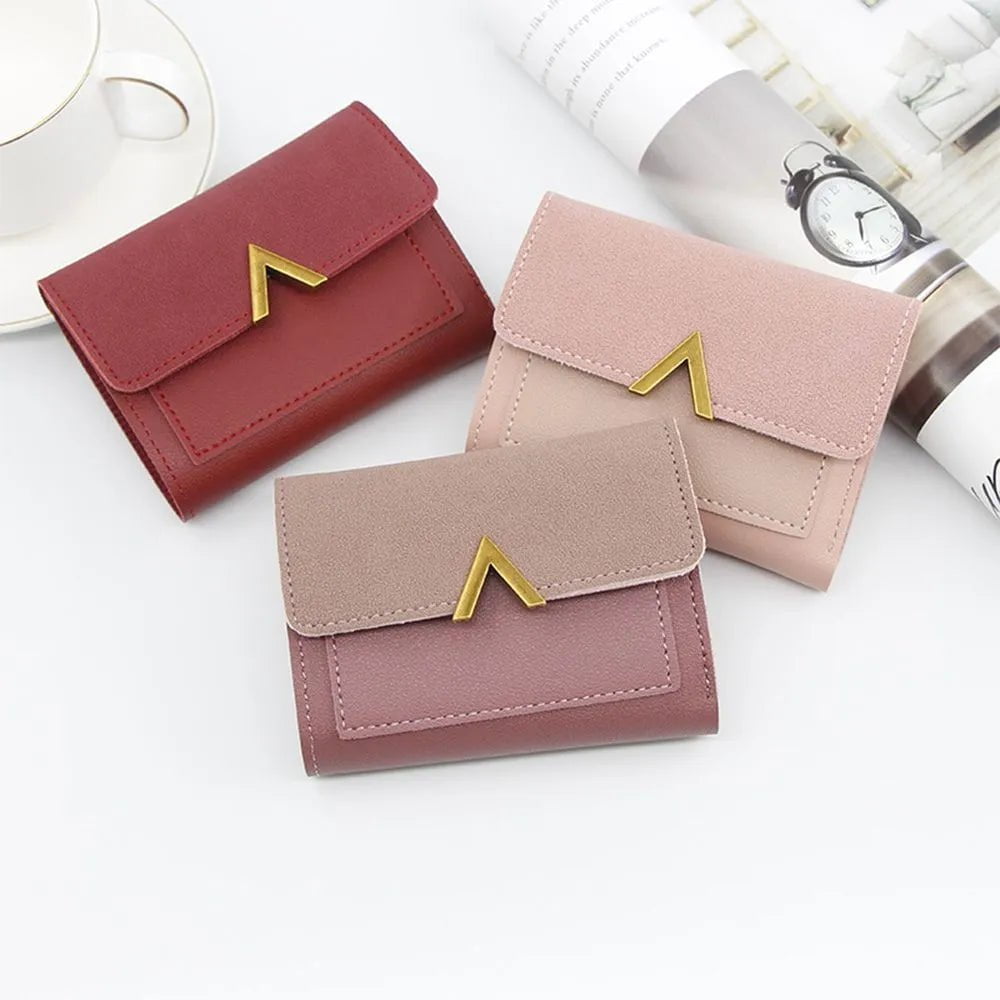 Storazone Women's Wallet Short Coin Purse Wallets Card Holder Handbag Ladies Small Wallet Female Hasp Mini Clutch Girl Money Bag