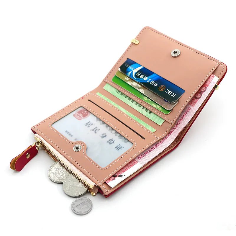 Storazone Women's Wallet Short Women Coin Purse Fashion Wallets For Woman Card Holder Small Ladies Wallet Female Hasp Mini Clutch For Girl