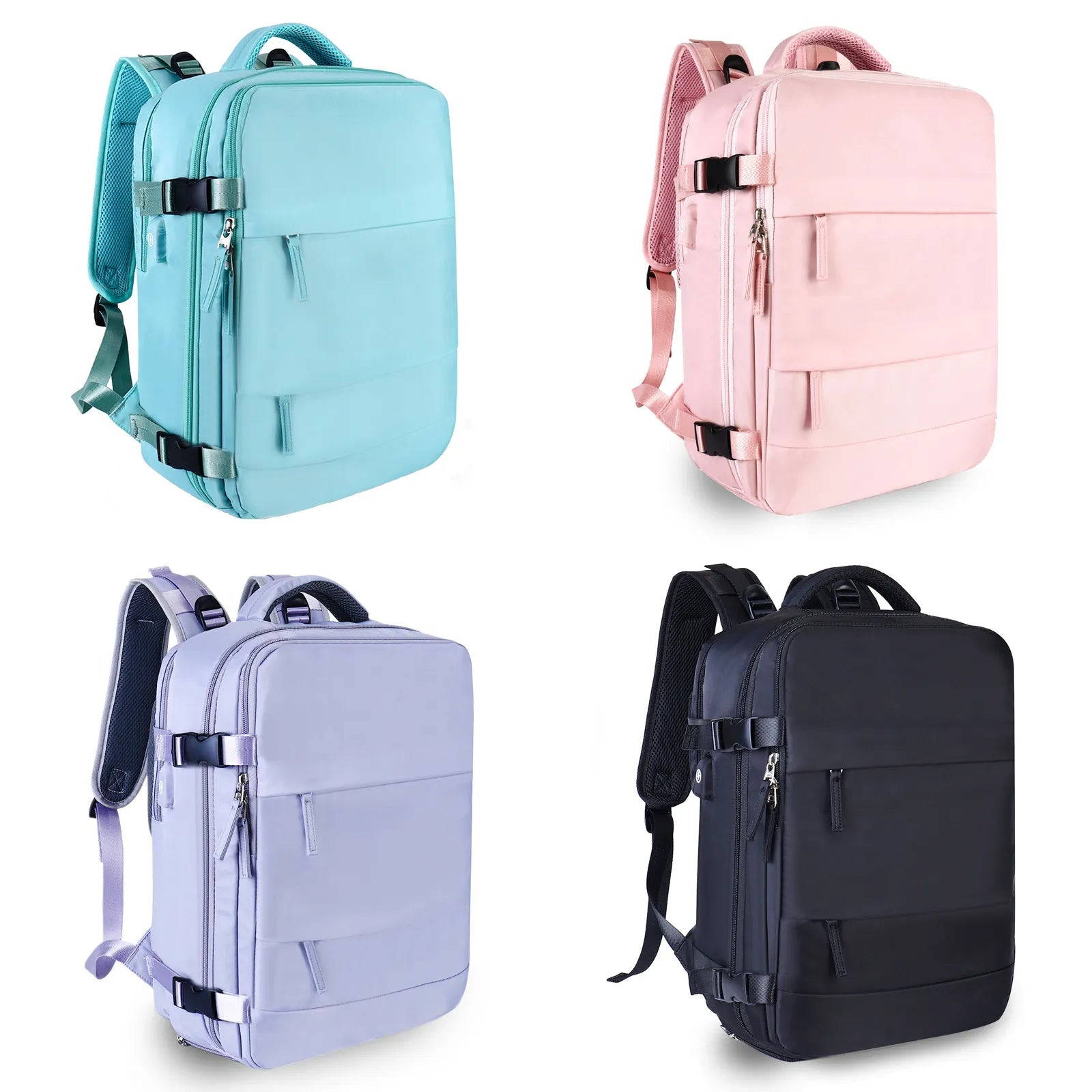 Storazone Women Travel Backpack Airplane Large Capacity Multi-Function Luggage Lightweight Waterproof Women's Casual Bag Notebook Bagpacks