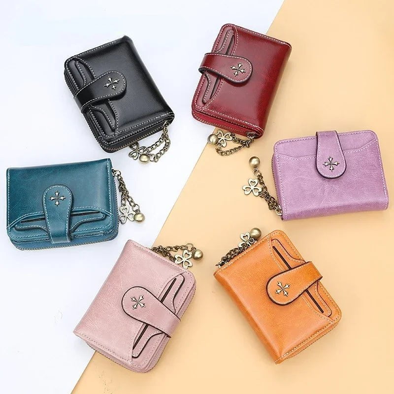 Storazone Women Wallets and Purses PU Leather Money Bag Female Short Hasp Purse Small Coin Card Holders Blue Red Clutch New Women Wallet