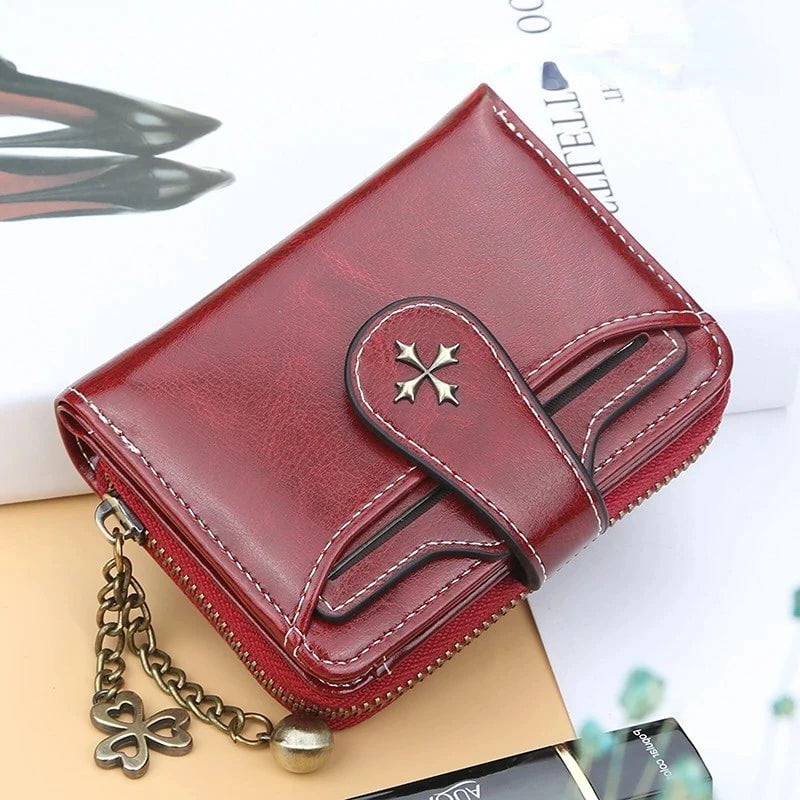 Storazone Women Wallets and Purses PU Leather Money Bag Female Short Hasp Purse Small Coin Card Holders Blue Red Clutch New Women Wallet