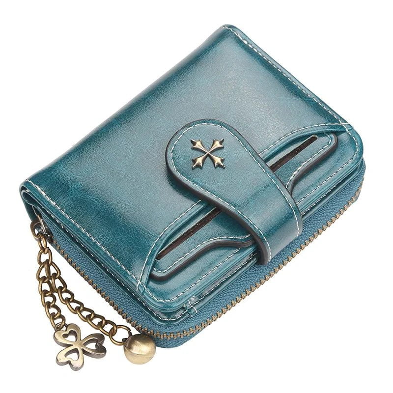 Storazone Women Wallets and Purses PU Leather Money Bag Female Short Hasp Purse Small Coin Card Holders Blue Red Clutch New Women Wallet