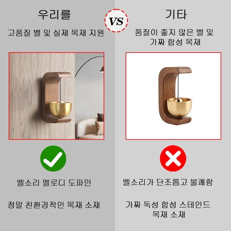 Storazone Wooden Doorbell Bird Bell Wind Chimes Wireless Doorbell for Home Entrance Door Bell Aesthetic Room Walll Decor 방 꾸미기 빈티지