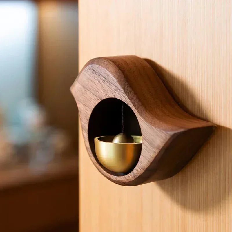 Storazone Wooden Doorbell Bird Bell Wind Chimes Wireless Doorbell for Home Entrance Door Bell Aesthetic Room Walll Decor 방 꾸미기 빈티지