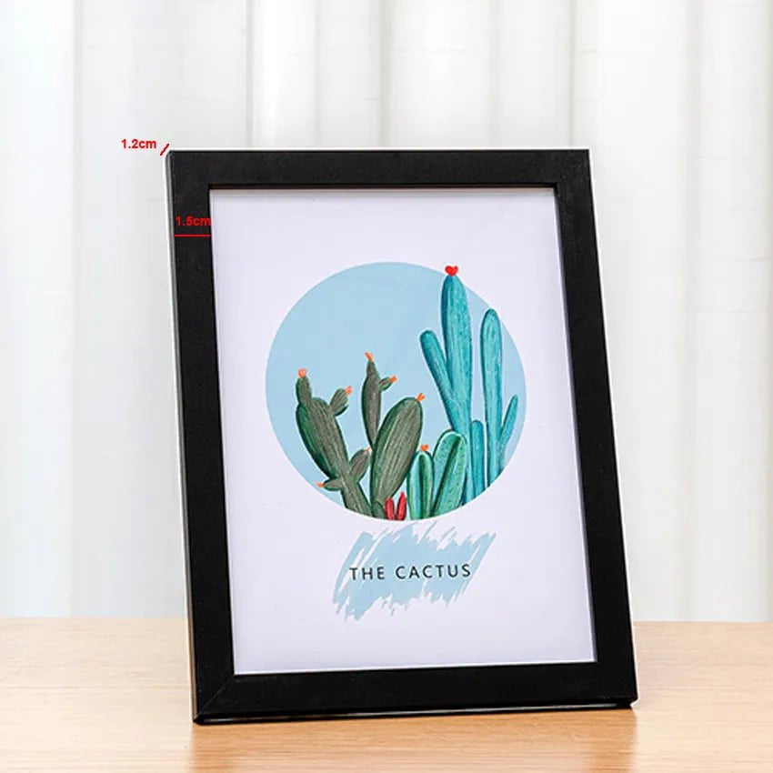 Storazone Wooden Photo Frame For Wall Hanging 10X15 15X20 20X25cm A4 Wood Picture Frame Stand For Pictures Photo Decor Commemorative Gift