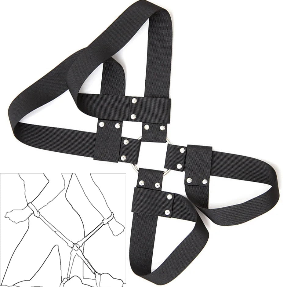 Storazone Wrist to Ankle Position Adjustable Hogtie HandCuffs Restraints Bedroom Adults Erotic Bondage SM Set Love Toy Couple Sexy Game