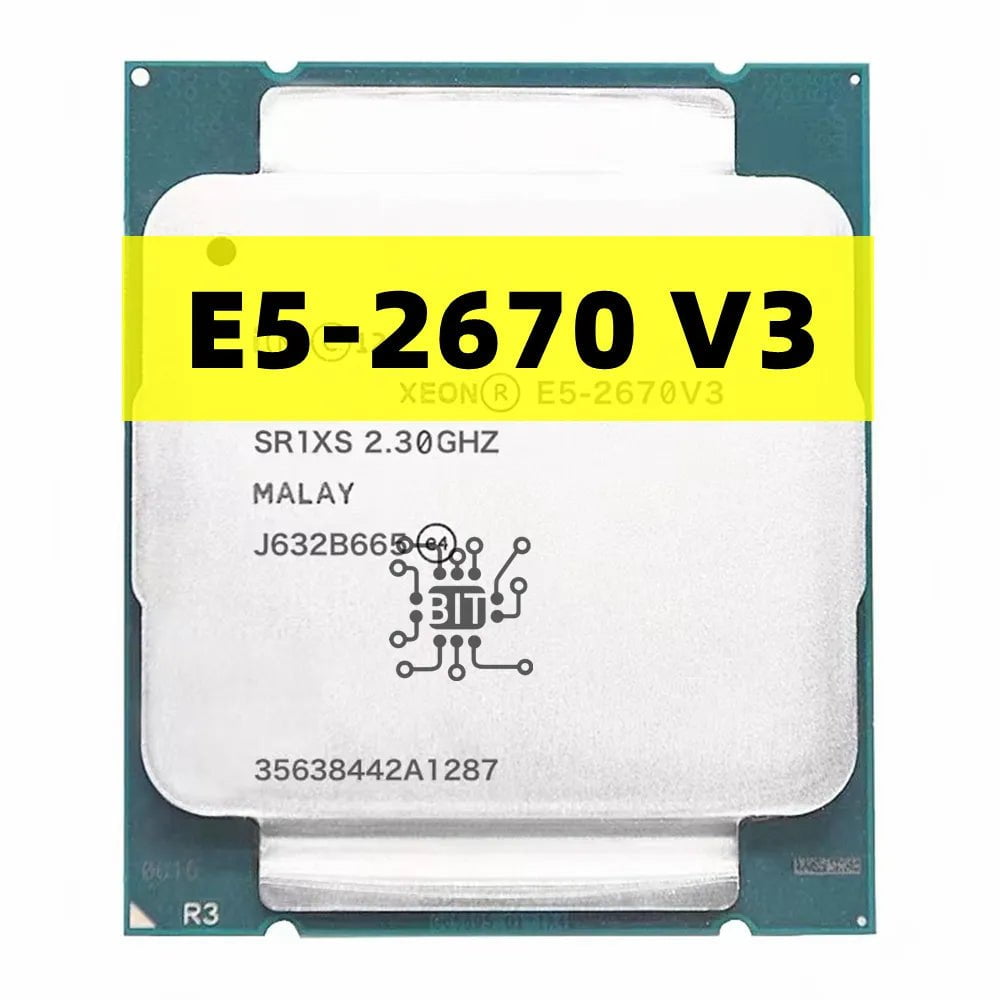 Storazone Xeon CPU E5-2670V3 SR1XS X99 2.30GHZ 30M 12-CORES E5 2670 E5-2670 V3 LGA2011-3 processor E5 2670V3 CPU Processor