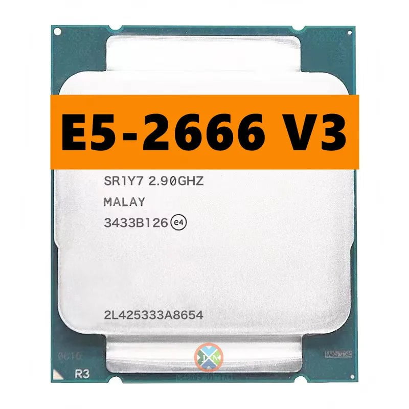 Storazone Xeon E5-2666V3 E5 2666v3 E5 2666 v3 2.9 GHz  Ten-Core Twenty-Thread CPU Processor 25M 135W LGA 2011-3