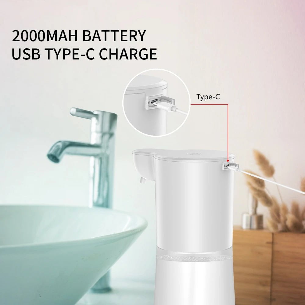 Storazone Xiaomi 2000mAh USB Charging Automatic Induction Foam Soap Dispenser Smart Infrared Touchless Hand Washer For Kitchen Bathroom