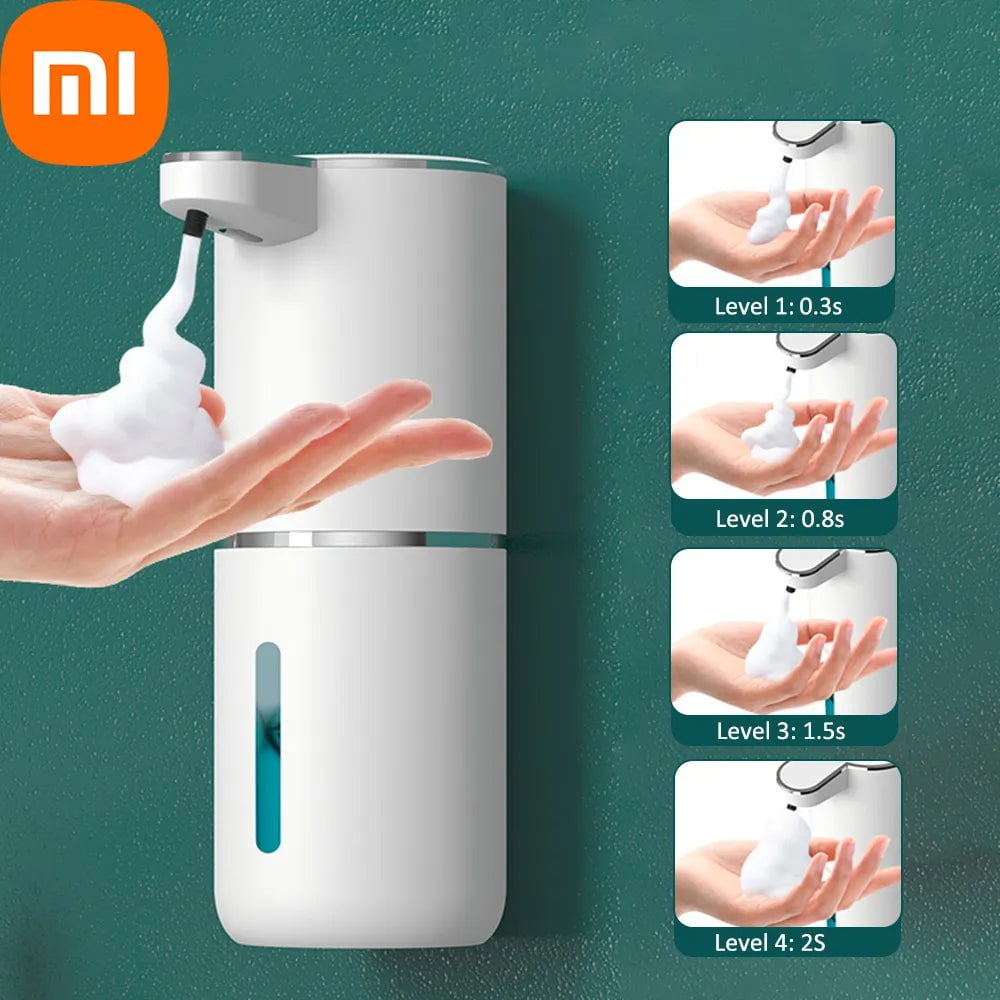 Storazone Xiaomi 380ML Automatic Foam Soap Dispenser Bathroom Smart Washing Hand Machine With USB Charging White High Quality ABS Material