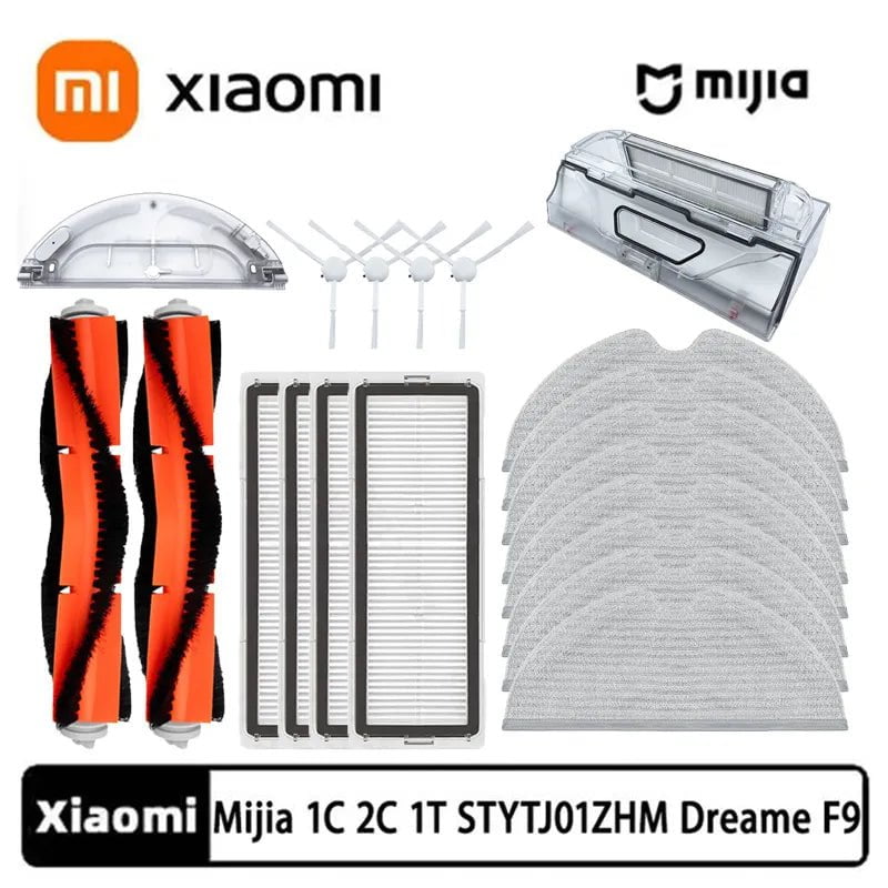 Storazone Xiaomi Mijia 1C 1T Mi Robot Vacuum Mop Dreame F9 Hepa Filter Main Side Brush Mop Cloth Robotic Vacuum Cleaner Accessories