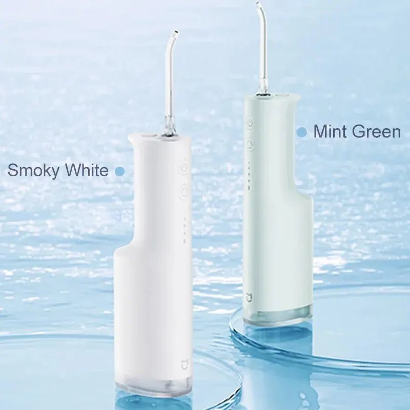 Storazone XIAOMI MIJIA Electric Oral Irrigator F300 Portable Water Pick Flosser MEO703 Teeth Whitening Cleaner 240ML 2000 Times/Min 4 Mode