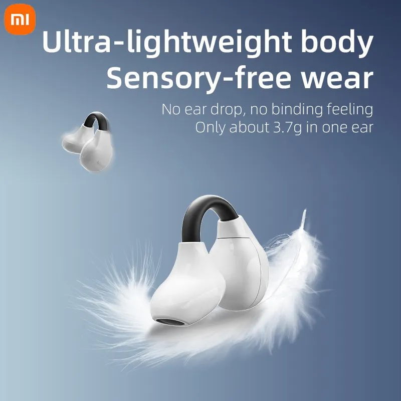 Storazone Xiaomi Wireless Earphones Mijia New Earclip Bluetooth5.3 Headphones Earring Sports Bone Conduction Earbuds Waterproof Headset