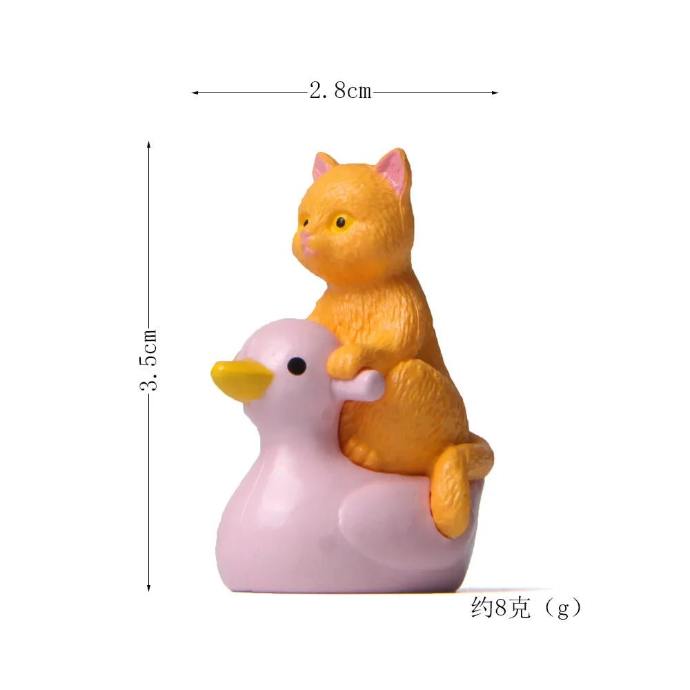 Storazone yellow cat figure 15 Cat on Toilet Resin Home Decoration Action Figure Dollhouse Landscape Accessories Fairy Garden Miniatures Desktop Model Ornament