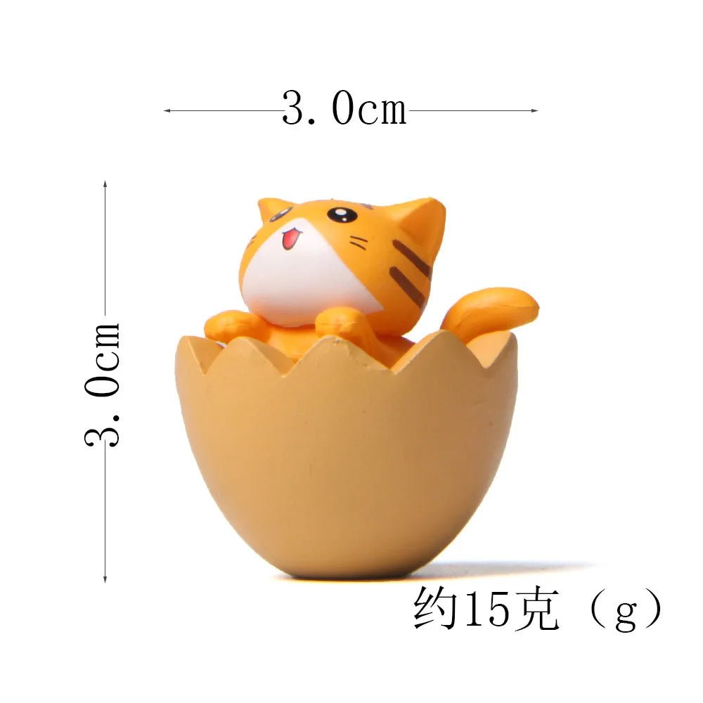 Storazone yellow cat figure 9 Cat on Toilet Resin Home Decoration Action Figure Dollhouse Landscape Accessories Fairy Garden Miniatures Desktop Model Ornament