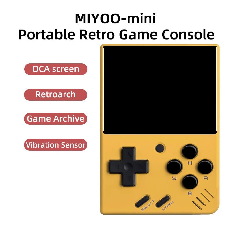 Storazone yellow / CHINA MIYOO MINI V4 PortableRetro Handheld Game Console 2.8Inch IPS Screen Video Game Consoles Linux System Classic Gaming Emulator