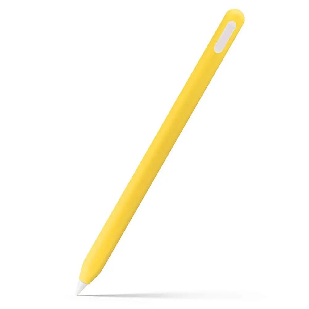 Storazone Yellow For Apple Pencil 2 Silicone Case For Ipencil 2nd Generation Anti-lost Anti-scratch Protective Cover Sleeve Pencil Cap