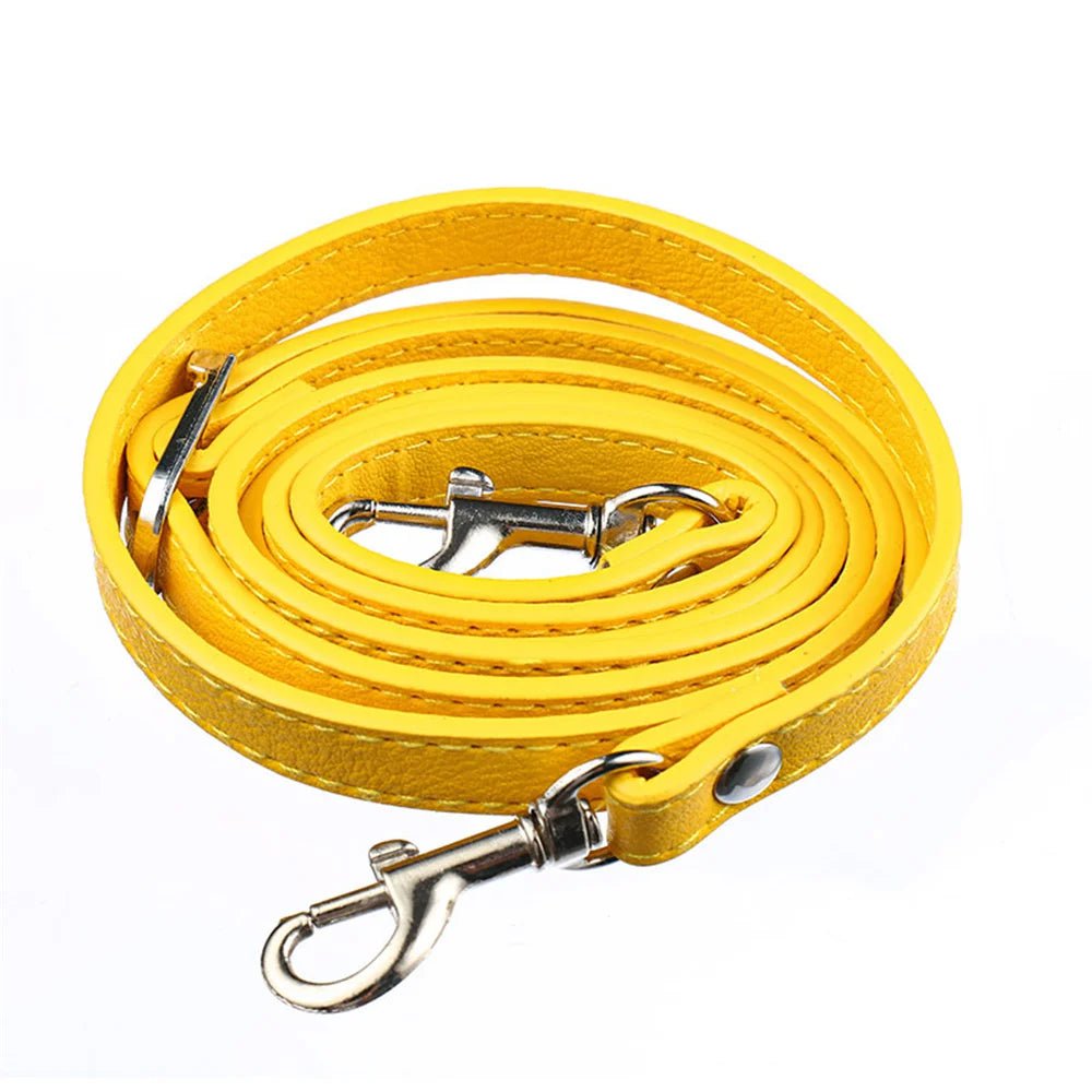 Storazone Yellow / silver New 120cm Long PU Leather Shoulder Bag Strap Bag Handles DIY Replacement Purse Handle for Handbag Belts Strap Bag Accessories