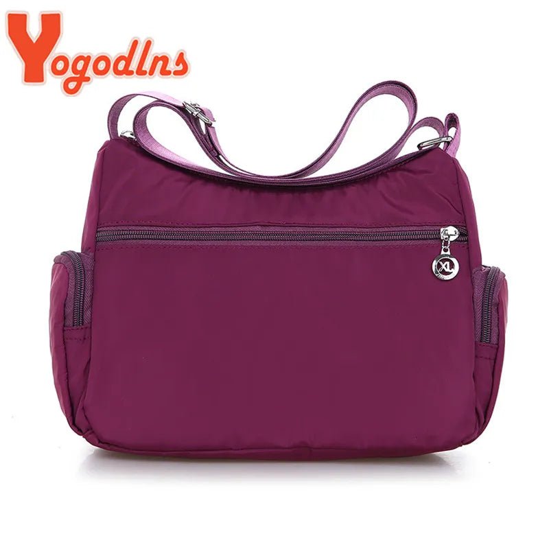 Storazone Yogodlns Oxford Waterproof Shoulder Bag Women Casual Crossbody Bag Multifunction Shopping Handbag Large Capacity Messenger Bag