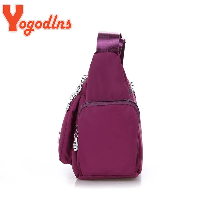 Storazone Yogodlns Oxford Waterproof Shoulder Bag Women Casual Crossbody Bag Multifunction Shopping Handbag Large Capacity Messenger Bag