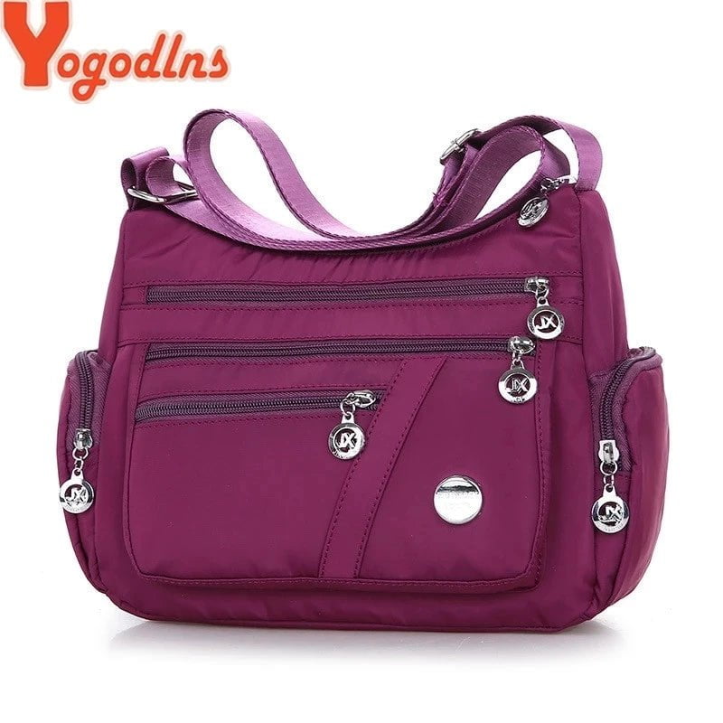 Storazone Yogodlns Oxford Waterproof Shoulder Bag Women Casual Crossbody Bag Multifunction Shopping Handbag Large Capacity Messenger Bag