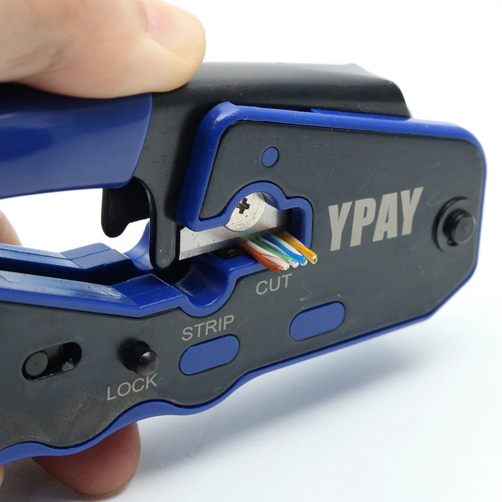 Storazone YPAY rj45 crimper network tools pliers cat5 cat6 8p rg rj 45 ethernet cable Stripper pressing wire clamp tongs clip rg45 lan