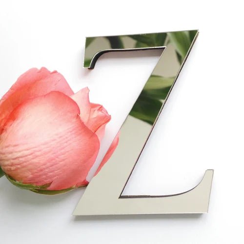 Storazone Z English letters Acrylic Mirror 3D DIY wall stickers home Modern personality Home English Sticker Innovative letter customization