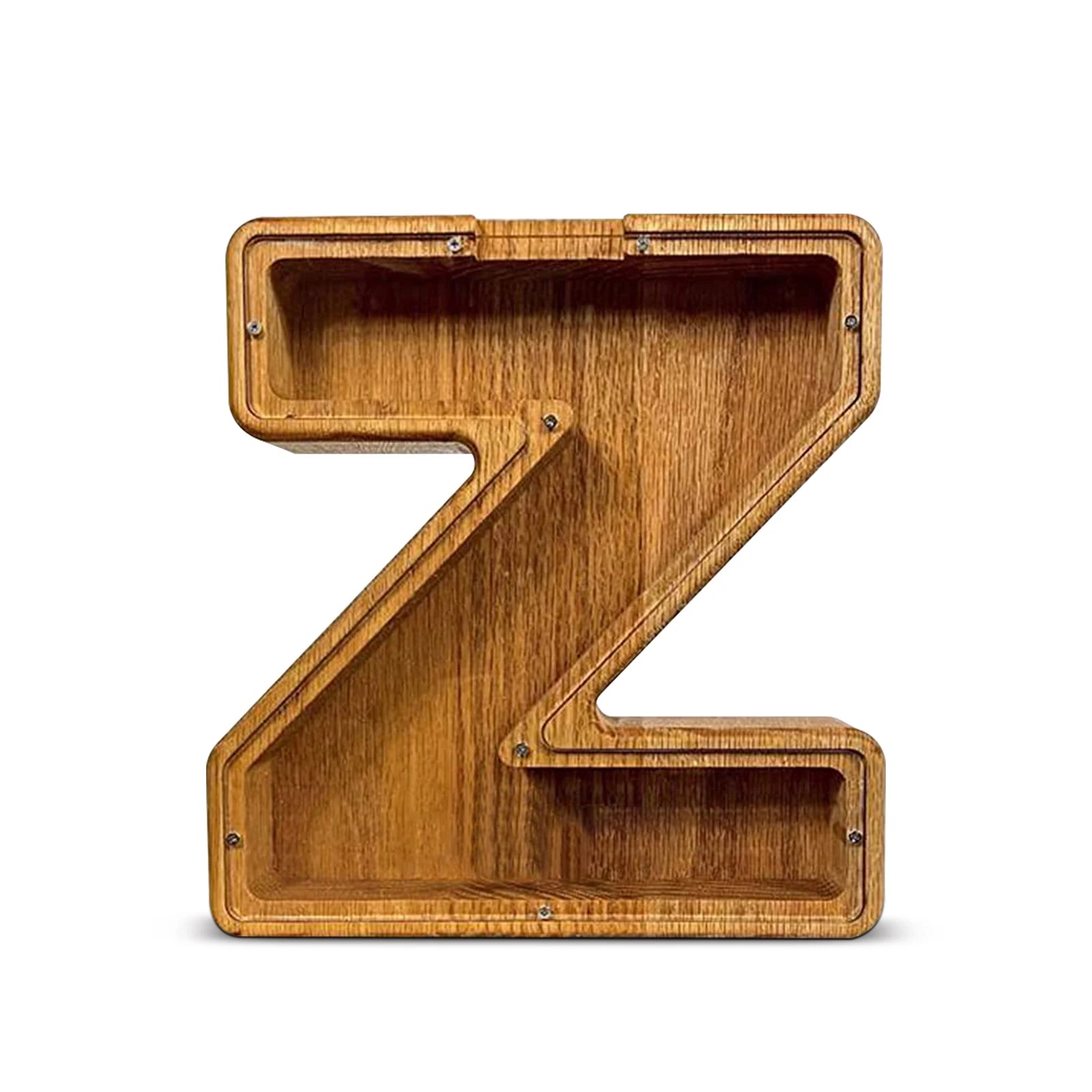 Storazone z Twenty-six English Alphabet Moneybox Coin Money Piggy Bank Wooden Letter Saving Box Desktop Ornament Home Decor Crafts For Kids