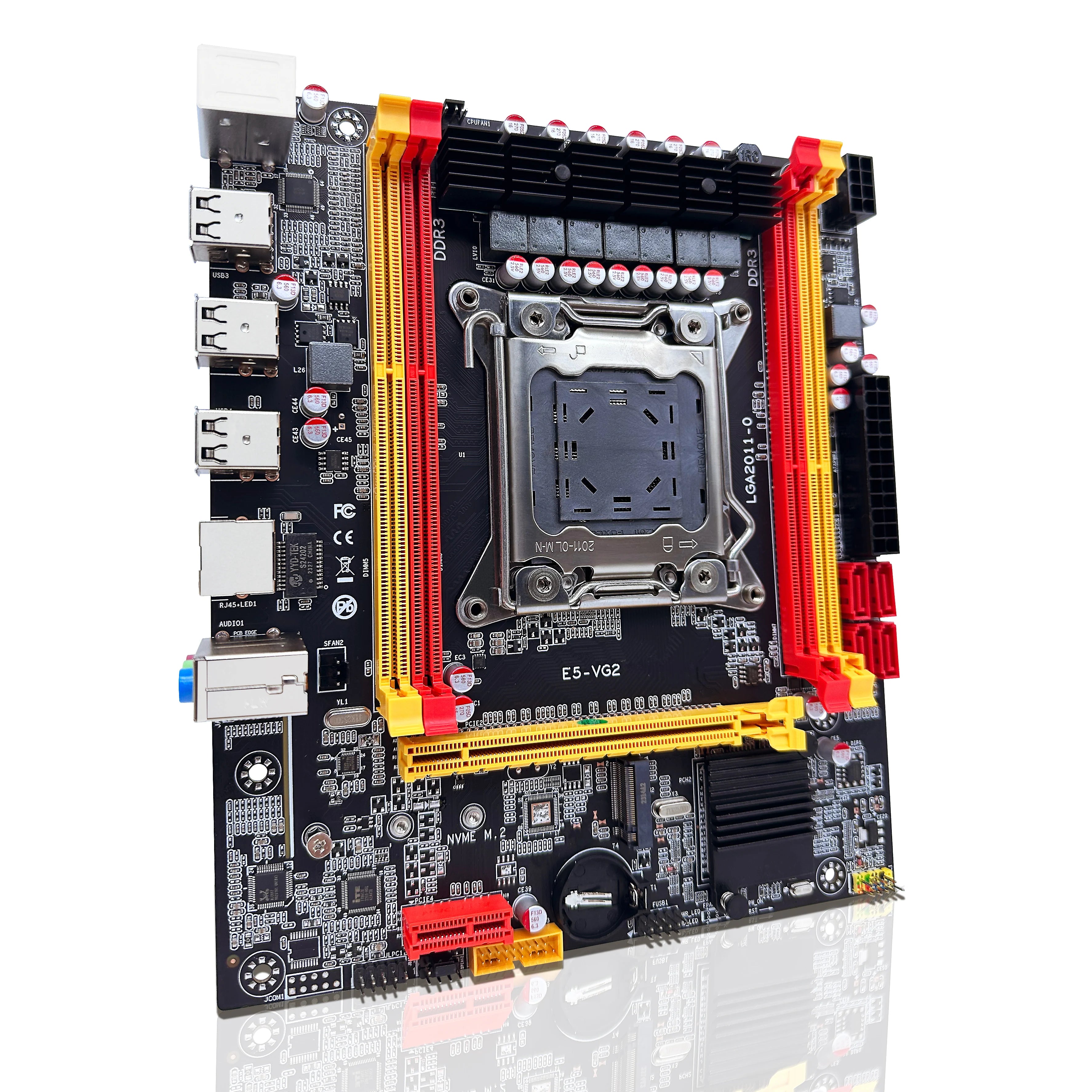 Storazone ZSUS X79 VG2 Motherboard Set Kit With Intel LGA2011 Xeon E5 2650 V2 CPU DDR3 1*16GB 1600MHZ ECC RAM Memory NVME M.2 SATA