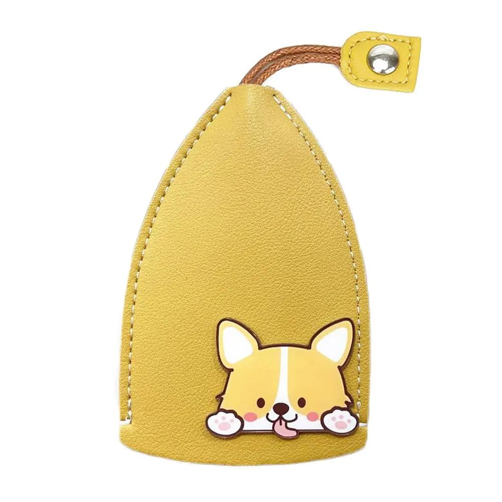 Storazone ZZ / China Christmas Elk Key Box Cute Pull Out Key Wallets Case PU Leather Key Case Pull Type Pocket Key Holder For Keys Leather keychain